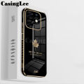 For infinix Hot 40 Pro case Shining Maple Leaf Design soft plating Cover For infinix Hot 40 Pro Back Cover Phone cases. 