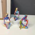 Thinker Abstract Art Sculpture People Figurine Display Artwork Character Sculptures for. 