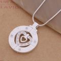 wholesale High quality silver plated Fashion jewelry chains necklace pendant WN-292. 