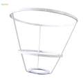 Iron Lamp Shade Frame , Tabletop Light Stand Durable Practical DIY Lightweight Lampshade Frame for Anniversary Cafe Light Cage Guard.