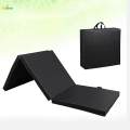 Three Fold Folding Exercise Mat Foldable Yoga Mat Waterproof Unisex Thick Protective Flooring with Carrying Handle Yoga Pad for Yoga Fitness.