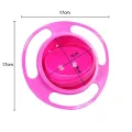 Gyro Bowl 360 Dgree Rotation   Bowl with Lid for Baby Feeding Bowl. 