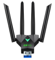 USB 3.0 WiFi Adapter 1300Mbps For Dual Band 2.4G/5GHz Bluetooth 4.2 USB Network Card Wireless Wi Fi Receiver For Desktop Laptop.