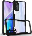 Back Cover for Realme XT/Realme X2/Realme K5 (Transparent,Black). 