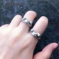 Color Frog Ring -WoArtistic Design Retro Punk Goth Opening Statement Ring- Jewelry Gift.
