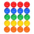 ♚ 50 Pcs Plastic Colored Festival Balls Plastic Fillable Balls Printed Pong Balls Gumball Machine Balls Lottery Balls Plastic Lottery Balls Party Game Balls.