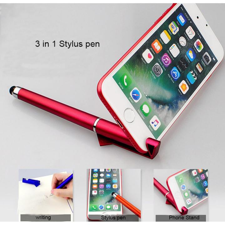 Universal 3 in 1 Pen Touch Screen Stylus Pen Capacitive Pen for All Smart Phone & Tablet -Stylus Capacitive Touch Pen- Stylus Pen- Random Color