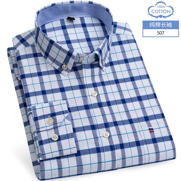 S-7XL%20Men's%20Short%20Sleeve%20Oxford%20Printed%20Casual%20Dress%20Shirts%20Front%20Patch%20Chest%20Pocket%20Regular-fit%20Button-down%20Collar%20Work%20Shirts%20-%20Image%207