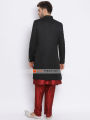 Raj Fashion Black Western Solid Sherwani Set |SRW-26LB.