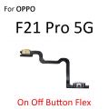 OPPO F19 F19s F21 F21s 4G 5G Power on / off Switch Button Side Volume Up Down Buttons Flex Cable Replacement Parts.