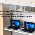 Extender LAN Cable Adapter 1000Mbps Game switch RJ45 Ethernet Splitter Adapter Gigabit Network Cable Splitter box Plug and Play.