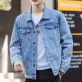 Sky Blue Fashionable Denim Jacket For Men - Denim Jacket. 