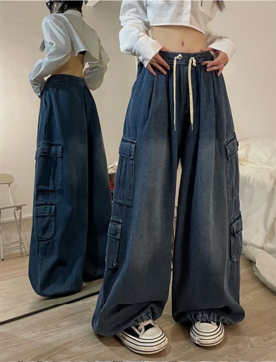 Grunge%20Hot%20Girl%20Vintage%20Big%20Pocket%20Oversized%20Baggy%20Cargo%20Jeans%20Femme%20Elastic%20Waist%20Straight%20Wide%20Leg%20Pants%20Denim%20Trousers%20women%20-%20Image%203