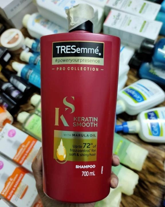 Tresemme%20Shampoo%20700ml%20Keratin%20Smooth%20With%20Marula%20Oil%20Shampoo%20-%20Image%202