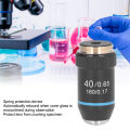 40X High Magnification Lens, 40/0.65 Corrosion Resistant Microscope Objective Protective High Refractive Index with Storage Box for Biological Microscopes.