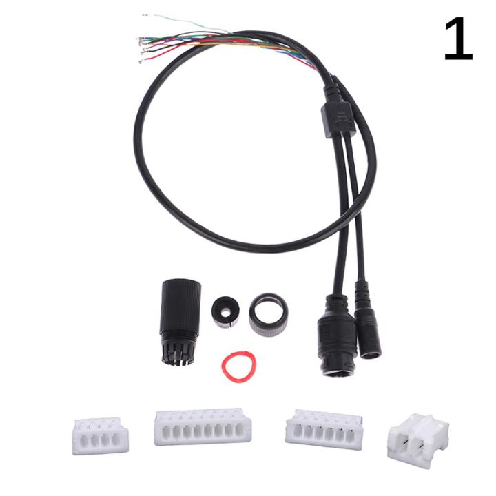 CCCTV POE IP network Camera PCB Module video power cable With, 70cm long, RJ45 female connectors with Terminlas,waterproof cable