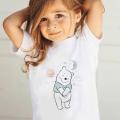 Winnie The Pooh Cute Minimalist Print Kids T Shirt Disney Summer New White O Neck Unisex Child T-Shirt Four Seasons. 