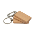 20 PCS Rectangle Blank Wooden Key Chain Wood Blanks (Width:1.22 Inch) for Keychains. 