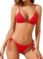 Bikini Set 1 Set Red Colour / Bikini Bra Pantie Set For Girls And Women / Swim Bikini Dress For Ladies. 