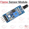 Flame Sensor For Fire Detection ModuleIR Infrared 4 Wire Flame Detection Sensor Module IR Flame Sensor Module Detector Smart Sense For Arduino. 