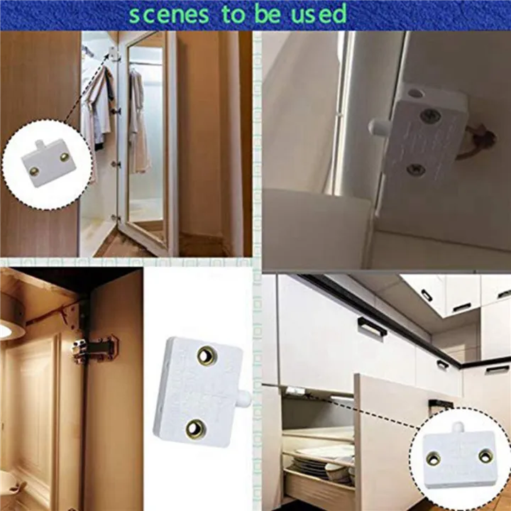 JAERBEE 8 Pcs Cabinet Door Switch Cabinet Lamp Switch Drawers Open on ...