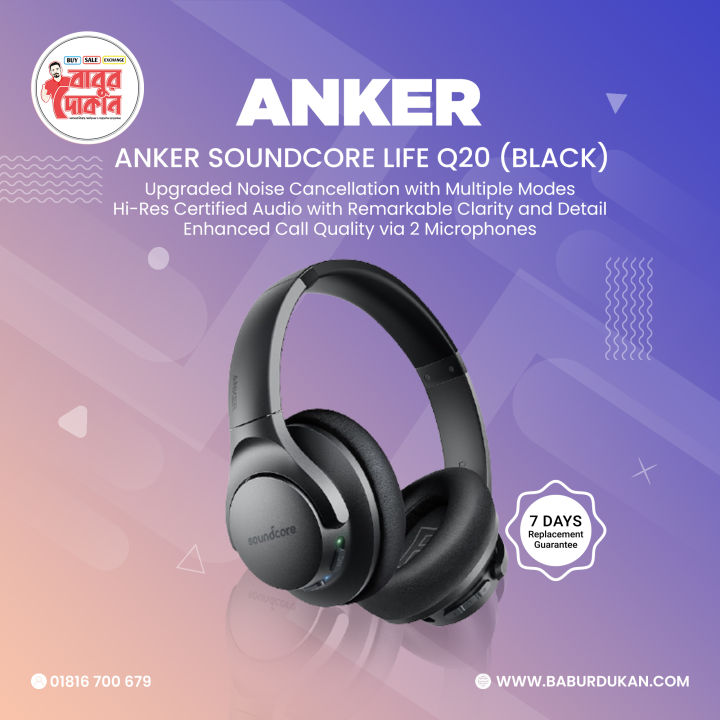 Anker Soundcore life Q20 Black