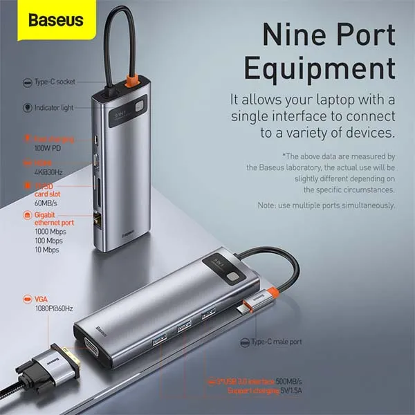 Baseus%20Metal%20Gleam%20Series%209-in-1%20Type-C%20HUB%20Docking%20Station%20-%20Image%203