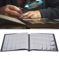 Coin Album Professional Collection Book Fixed 10-Page Plug-in Type for 240pcs Coins.