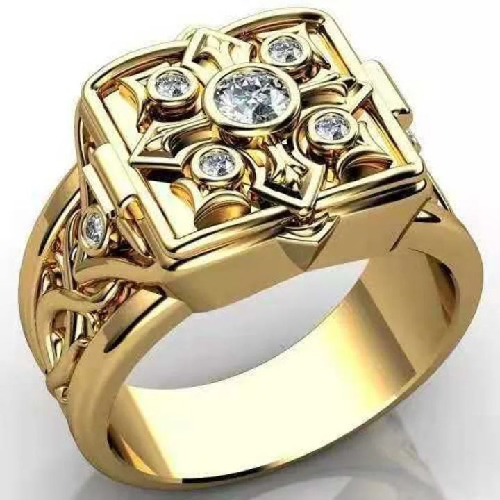 Unique%20Cross%20Open%20Cap%20Cuffic%20Locklet%20Small%20Secret%20Pattern%20Copper%20Rings%20For%20Men%20Engagement%20Wedding%20Party%20Male%20Ring%20Jewelry%20-%20Image%205