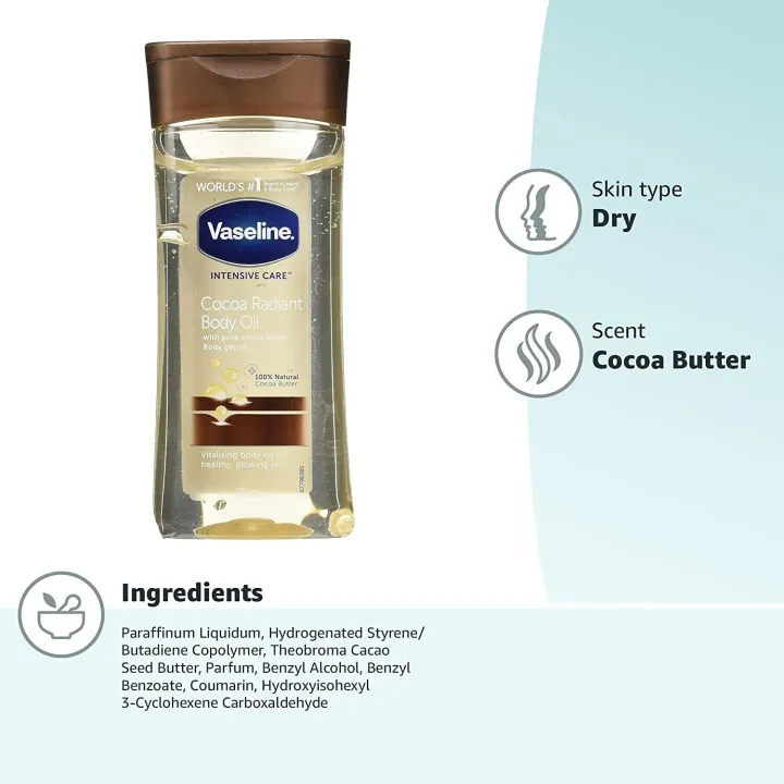 Vaseline%20intensive%20care%20cocoa%20radiant%20body%20oil-200ml%20-%20Image%203