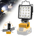 Portable 48W LED Work Light Cordless Work Light with 360° Adjustable Base Rechargeable LED Flood Light for DeWalt No Battery. 