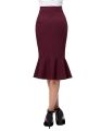 2022 New Fashion Women's Causal Mermaid Hips-Wrapped Pencil Skirt Fishtail Skirt Slim High Waist A-line Dress XS-8XL. 