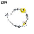K-Pop BTS BT21 Star Bangtan Group Photo Steel Bracelet. 