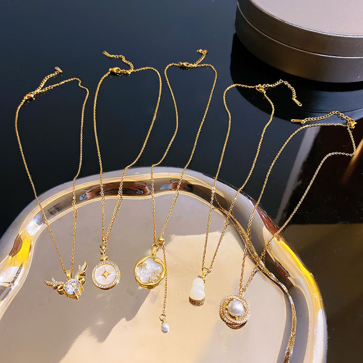 Light%20Luxury%20Zircon%20Titanium%20Steel%20Necklace%20No%20fade%2018K%20Gold%20Plated%20Stainless%20Steel%20Chain%20Necklace%20Collar%20De%20Acero%20Inoxidable%20-%20Image%206