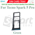 Tecno Spark 5 5 Air 5 Pro Sim Tray Micro SD Card Slot with Sim Ejector Pin Replacement Part.