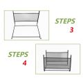 A4 Mesh Metal File Organizer Box Hanging File Folder Box Desk Storage Holder Shelf Holder Storage for Office Home. 