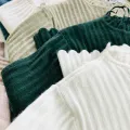 Ladies Ribbed Long Sleeve Round Neck Pullover Winter Sweater From Levin. 
