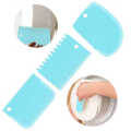 Cake Scraper Edge DIY Scraper Cake Decorating Fondant Pastry Cutters Baking Spatula Tools Molds 3 PCS.