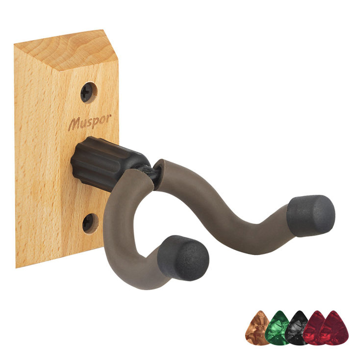 Muspor%20Guitar%20Hanger%20Wall%20Mount%20With%205%20Picks%20Acoustic%20Electric%20Bass%20Guitar%20Wall%20Hook%20Hanger%20Accessories%20For%20Bass%20Ukulele%20-%20Image%208