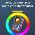 Draagbare TWS Wireless Speakers 360° Shocking Sound Bluetooth-compatible 5.0 With Colorful Lights Portable Speakers For Party Gifts. 