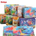 New Children 60 Pieces Wooden Puzzle Kids Cartoon Animal Vehicle Wood Toy Jigsaw Baby Early Educational For Christmas Gift Toys. 