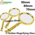 Golden magnifying glass 90mm,80mm,70mm,60mm.