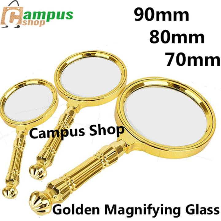 Golden magnifying glass 90mm,80mm,70mm,60mm