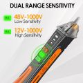Non-Contact Voltage Test Pen Dual Range Voltage Tester 12V/48V-1000V.