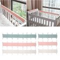 Cotton Crib Bumper Protection Wrap Edge Baby Anti-bite Solid Color Bed Fence Guardrail Baby Care Baby Safety Products. 
