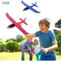 Foam Glider Airplane Toy Airplane Hand Throwing Plane 18 Inch Flying Plane Model Outdoor Sports Toys for Kids (Red & Blue). 