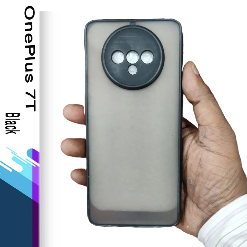 For OnePlus 7T Luxurious Smoky Matte Case Shockproof Contrast