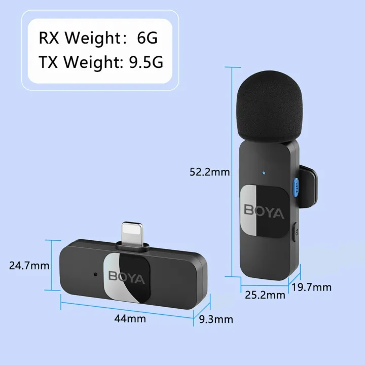 BOYA%20BY-V10%20One-Trigger-One%202.4G%20Wireless%20Microphone%20ystem%20Clip-on%20Phone%20Microphone%20-%20Image%205