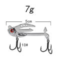 Metal VIB Fishing Lure 2-in-1 Fake Angling Baits Long Throwing Realistic 3D Eyes Fishing Baits For Catfish Bass Trout VIB Tackle Demoo. 