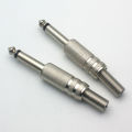 2Ps 6.5mm 1/4 " Mono audio Plug Male Microphone Plug for Mono Audio Jack Socket wire solder.